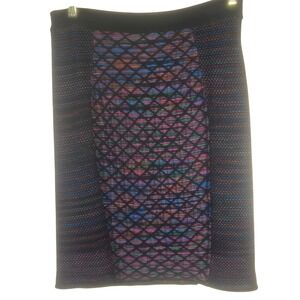 Missoni Women's Knit Skirt Size 46 Multicolor Geometric Pattern Italy Designer